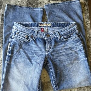 BKE Blue Boot Cut Jeans Classic Denim Style 28x31½